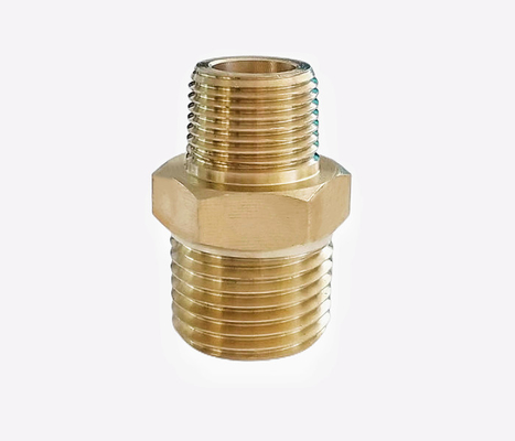 1/2 männliches NPT *3/8Male Npt gleiches Messingfittings-Messinghexen-Nippel
