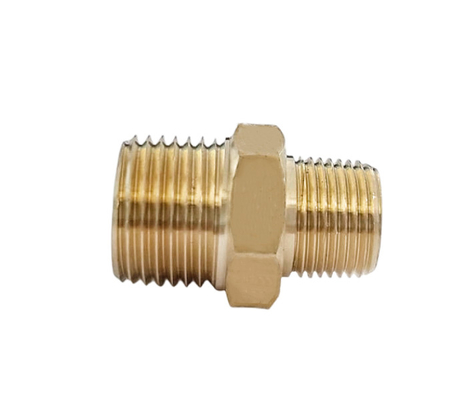 1/2 männliches NPT *3/8Male Npt gleiches Messingfittings-Messinghexen-Nippel
