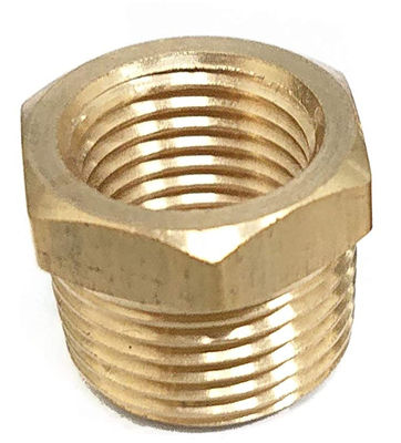 1/4&quot; x 3/8&quot; Messinghexen-Buchse, weibliches männliches Rohr des Rohr-x, NPT