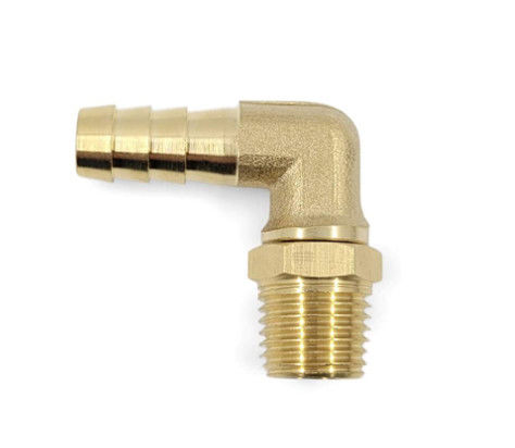1/4 Npt 3/8 Barb 90 Grad-Ellbogen-Schwenker-Rohr-männlicher passender Adapter